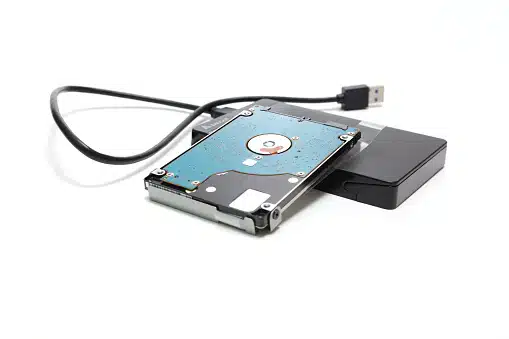 Technician recovering data from an internal hard drive at Payam Data Recovery, Australia.