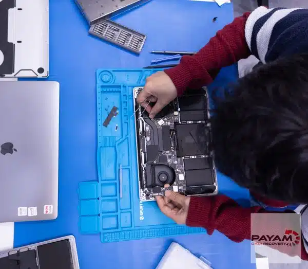 Payam Data Recovery technician repairing a logic board in Adelaide to recover critical data securely
