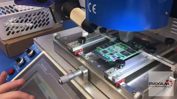 SanDisk SSD Plus controller failure case study showing controller chip replacement on SSD