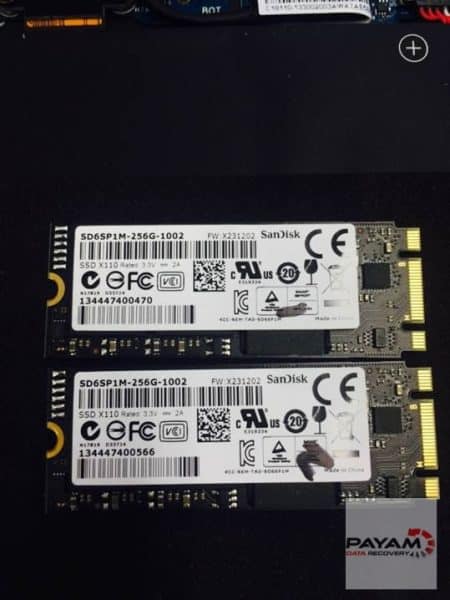 Payam Data Recovery’s SanDisk M.2 SSDs for data recovery in Melbourne lab