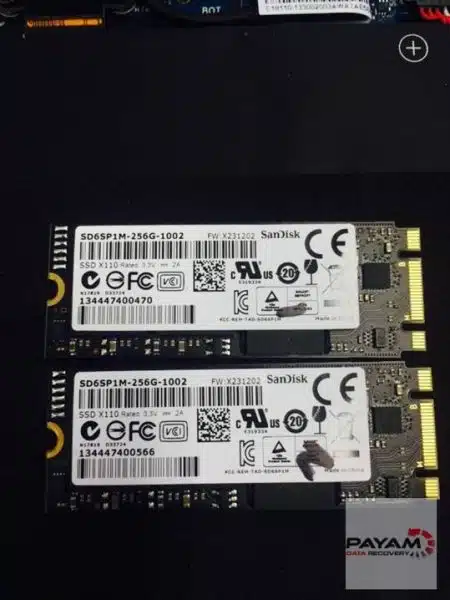 Payam Data Recovery’s SanDisk M.2 SSDs for data recovery in Melbourne lab