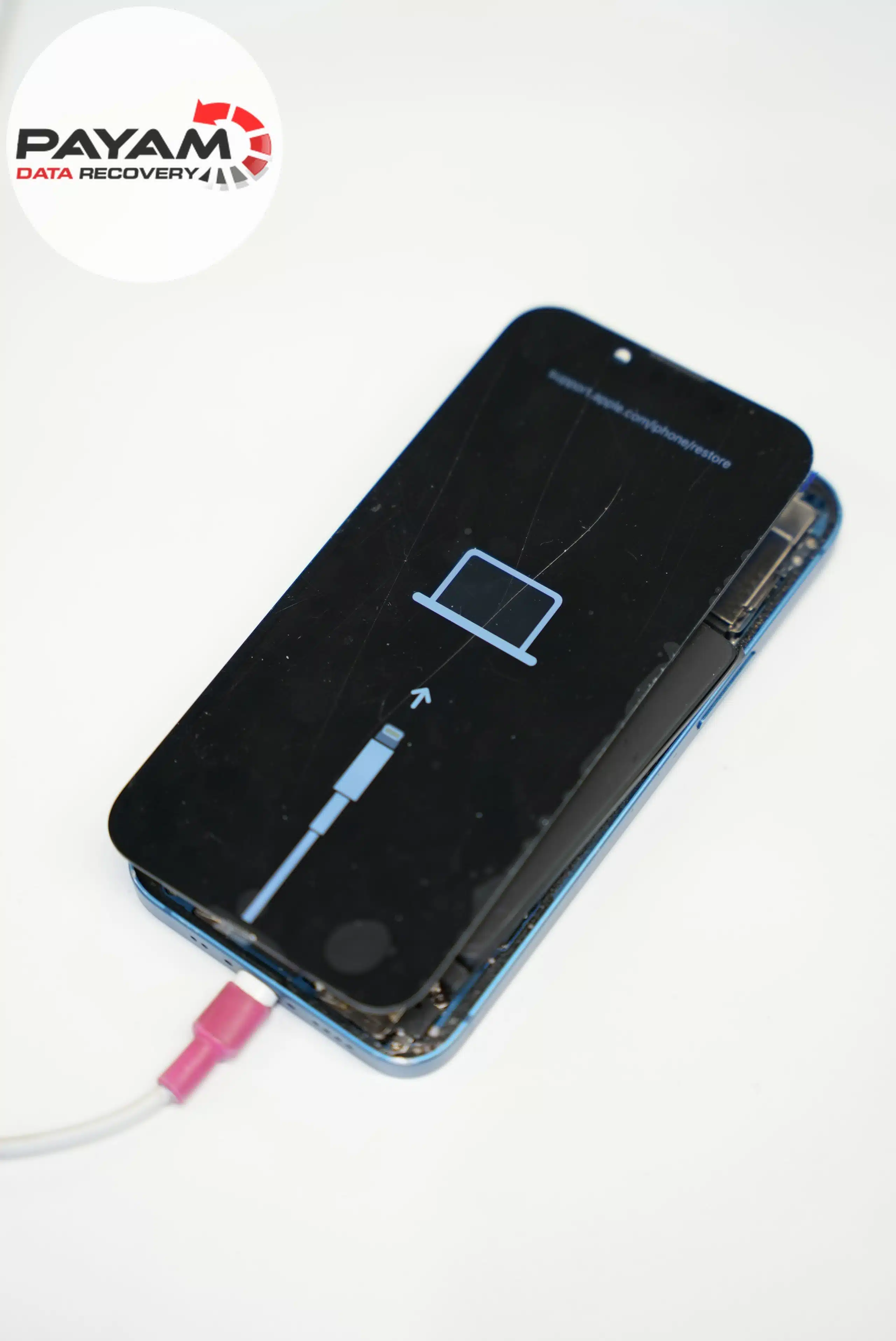 iPhone showing an error screen