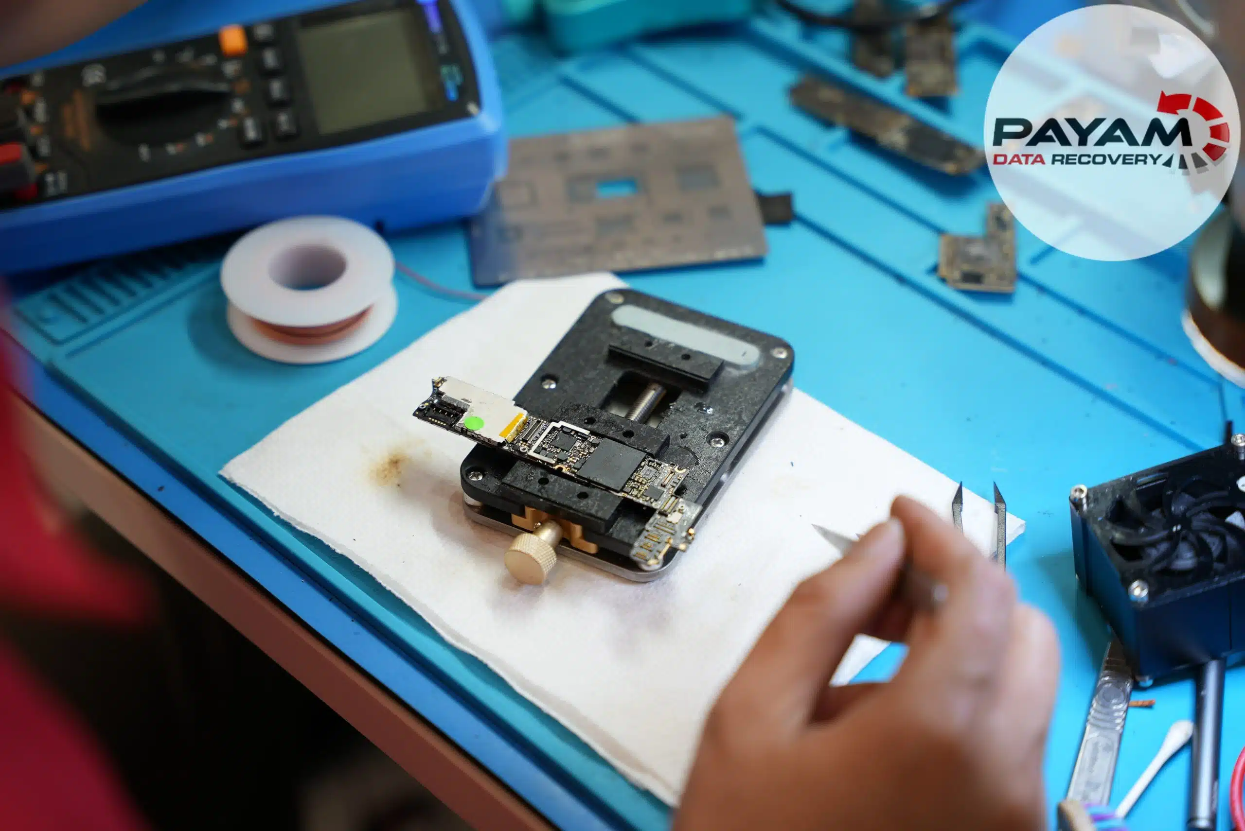 iPhone logic board data recovery work