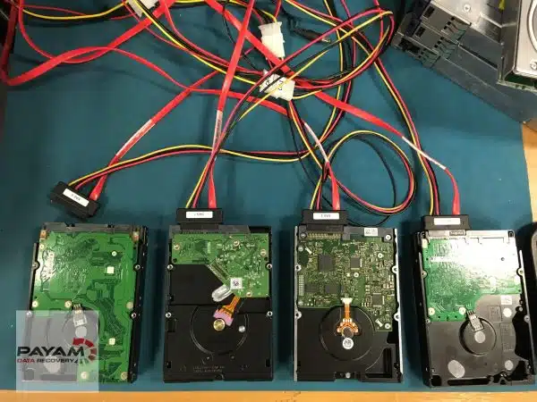 16 drive RAID recovery case study showing Dell SAS drives recovered by Payam Data Recovery Australia