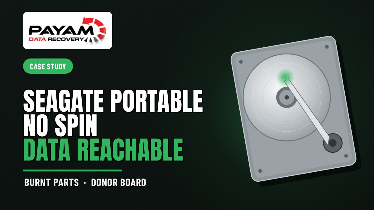 Case study graphic: Seagate Portable No Spin, Data Reachable