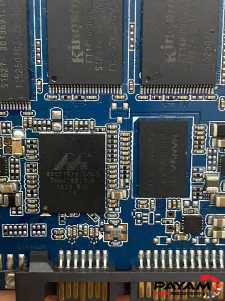 Crucial 2.5-inch SSD on a PC-3000 during formatted SSD data recovery