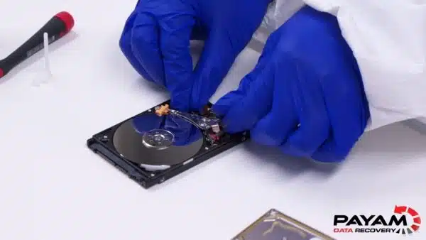 Seagate clicking drive case study - head and platter inspection at Payam Data Recovery Perth