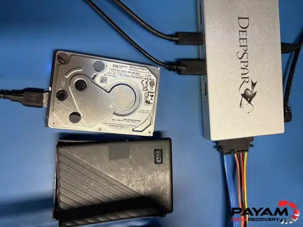 External USB hard drive not detected and recovered with DeepSpar at Payam Sydney lab