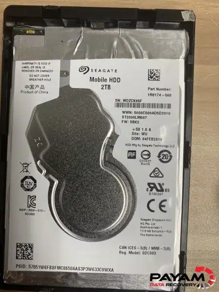 Slim Seagate hard drive file retrieval in Sydney