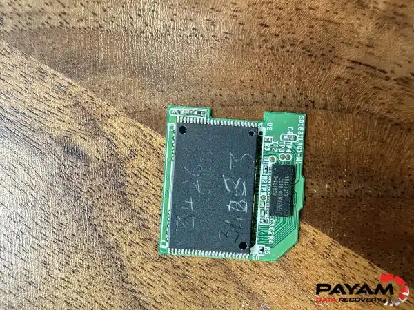 SanDisk SD card imaged during AI data recovery of corrupted racing footage
