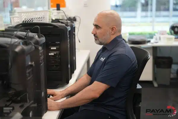Payam Toloo in the office
