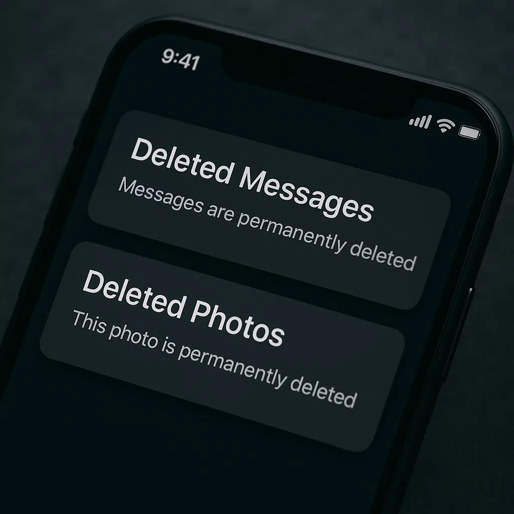 recovering deleted data from an apple iphone or ipad