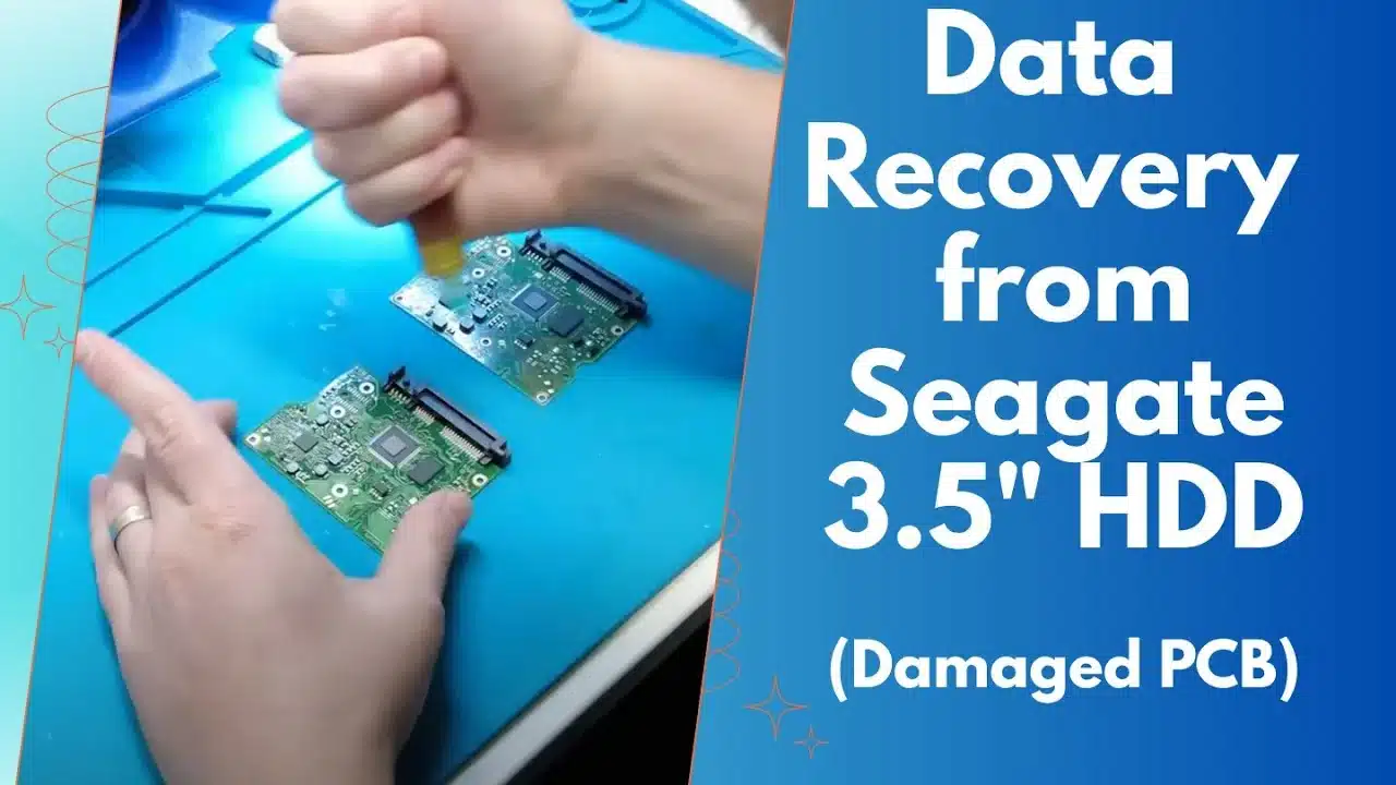 Recover data from a dead Seagate 3.5 HDD with a damaged PCB