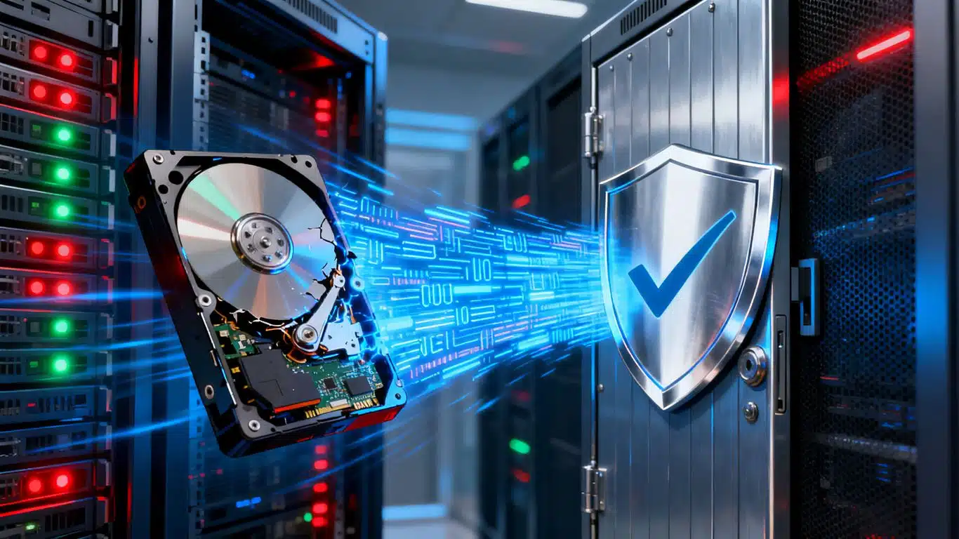 Server data recovery, averted crash, shipping company saved.